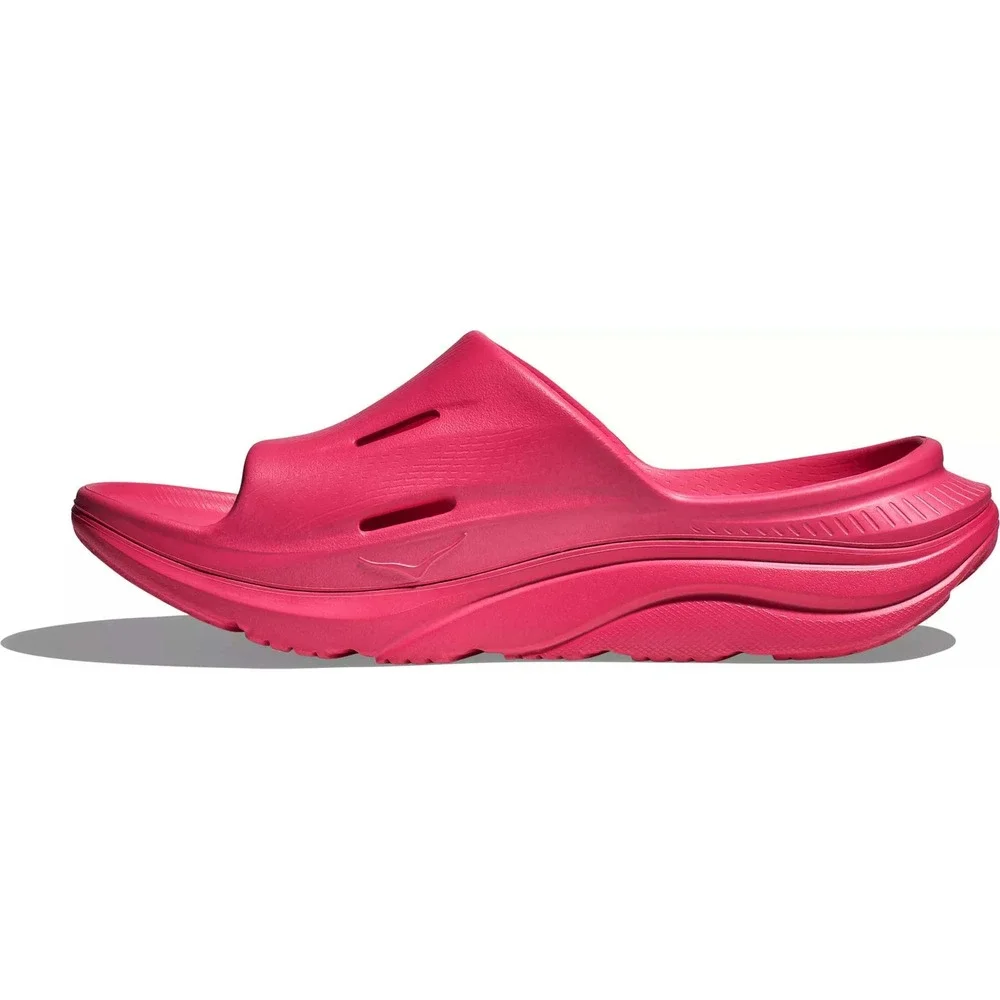 Hoka Ora Recovery Slides 3 Comfort‎ Sandals US M 14 / W 16, Raspberry, NEW